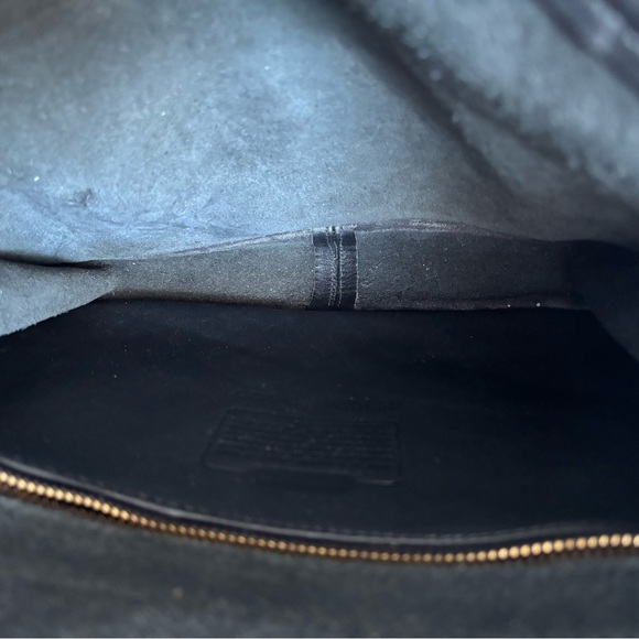 Vintage COACH Willis Leather Crossbody Bag Black - Picture 11 of 16